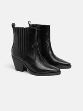 Carica l'immagine nel visualizzatore di Gallery, Noga - 01-803 - Stivaletto camperos con elastico alla caviglia - NERO